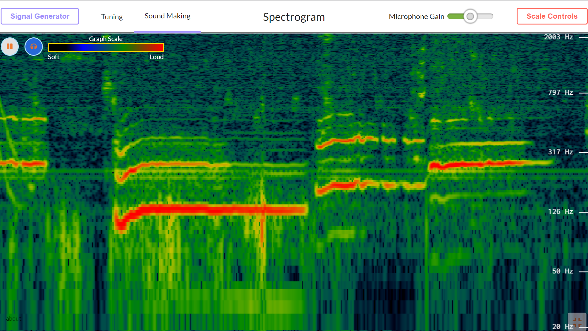 Spectrogram Applet Matthew Rice